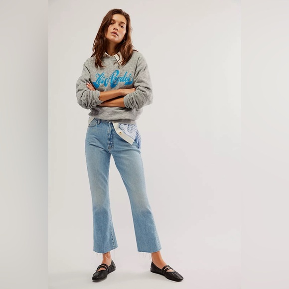 New Mother Superior The Hustler Ankle Fray Home On The Range Denim Jeans Size 32